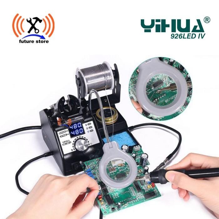 

SOLDER STATION SOLDERING IRON YIHUA 926 LEDIV Kaca pembesar Ac Suhu