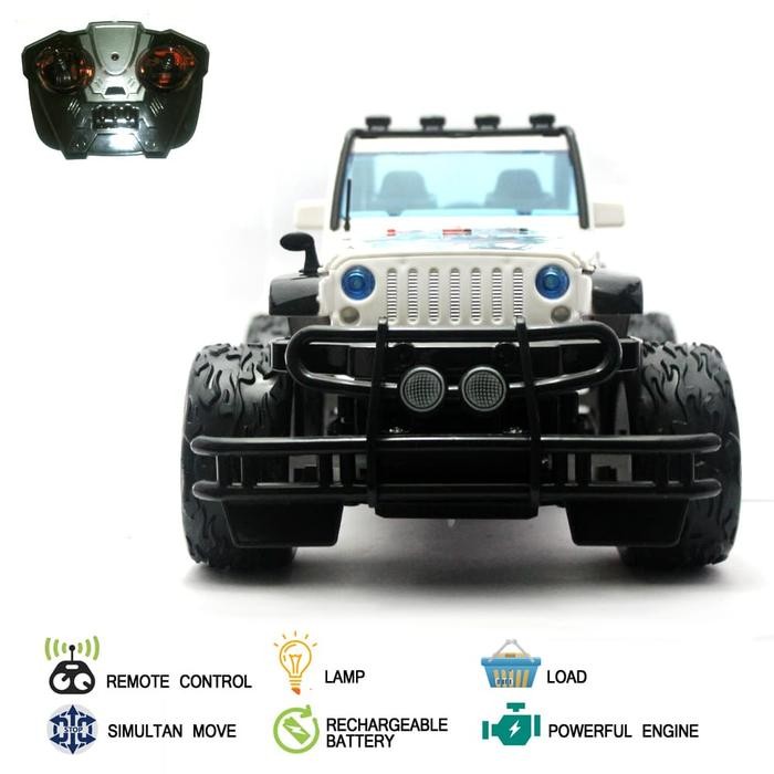 Mainan Mobil Remote Control Rc Monster Jeep Truck