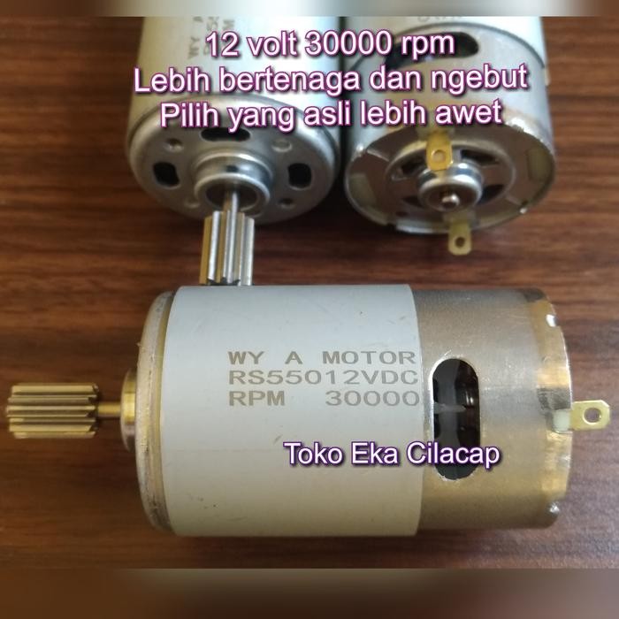 Dinamo Dc 12V 30000Rpm 30.000 Rpm Mobil Mobilan Aki Anak Girbox Motor