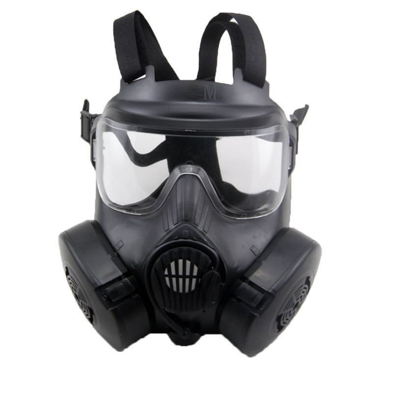 Respirator Gas Mask Military Style Skull Full Face Mask For Outdoor CS Masquerade Halloween Movie