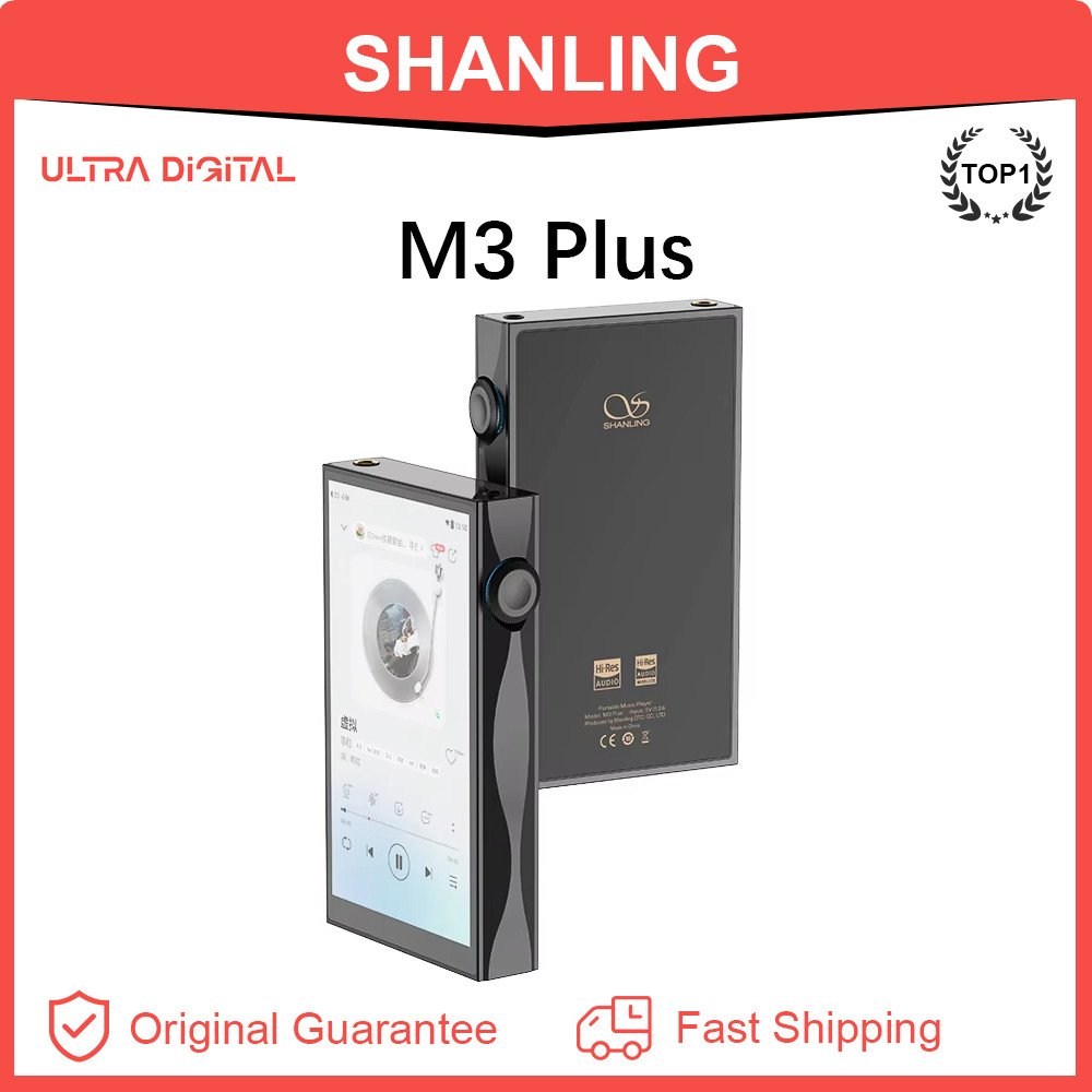New Arrivial Shanling M3 Plus Hi-Res Audio Portable Music Player MP3 4*CS43198 DAC DSD512 Android13