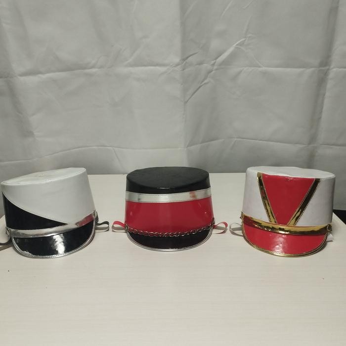 (Expert) Topi pasukan drumband marching SMA/dewasa pria wanita