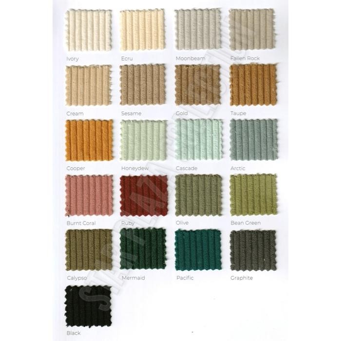 Kain Beludru Velvet Tebal Motif Corduroy - Carrington (Sofa Jok Kursi)