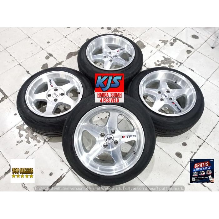 Velg Racing Celong Bekas R16 HSR Loud Pcd 4x100 Ban 195/60 Ring 16