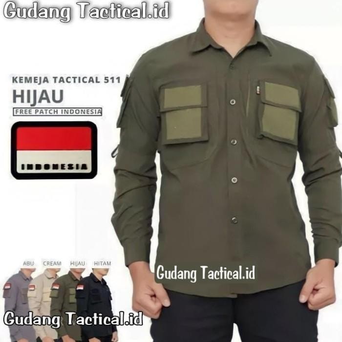 (Expert) Kemeja tactical 511 lengan panjnag kemeja PDL Lapangan original