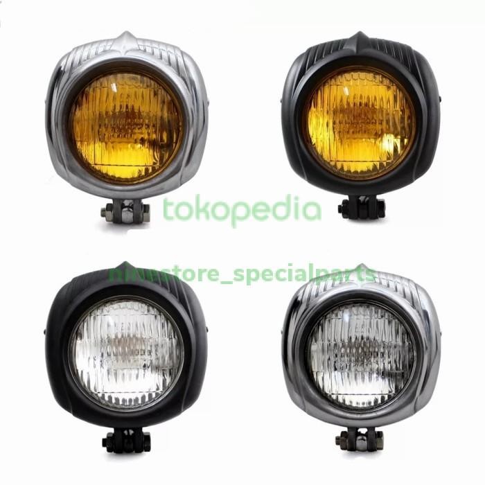 lampu depan motor custom, lampu depan retro, lampu depan chopper