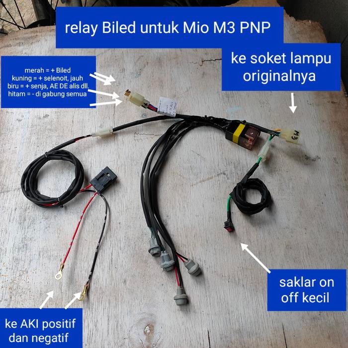relay Biled Mio M3 PNP saklar on off kecil
