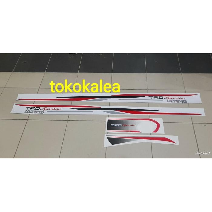 Paket Stiker Body Mobil Trd Sportivo Rush 2014-2017+Stiker Cover Ban