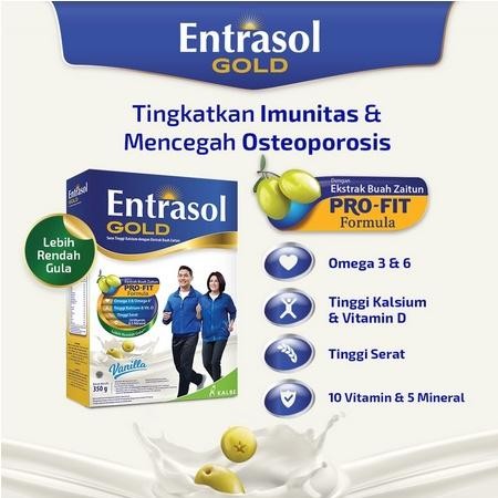 

(Expert) (KEMASAN BARU) ENTRASOL GOLD PROFIT COKLAT VANILA 560 GR SEBELUMNYA 600GR 600 GR
