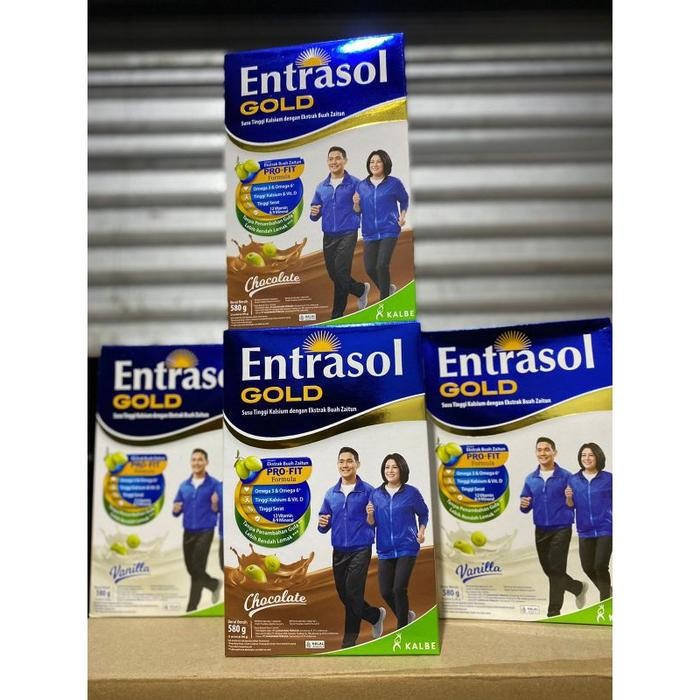 

(Expert) Susu Entrasol Gold Rasa Vanila/ Original/ Coklat Ukuran 560gr kemasan box