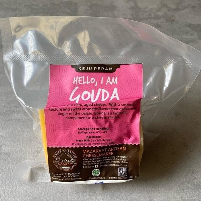 (Expert) Mazaraat Gouda Grass fed Cheese (Seperti Keju Edam) 100 gr
