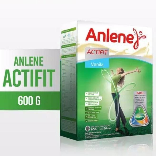 

(Expert) ANLENE ACTIFIT 600gr ( COKLAT DAN VANILLA )