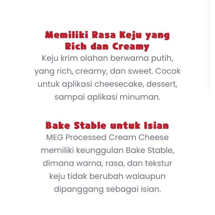 (Expert) Meg Processed Cream Cheese - Cream Cheese Meg