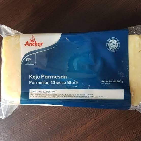 

(Expert) Anchor Parmesan Cheese Block Repack 100 Gram Keju Parmesan Only