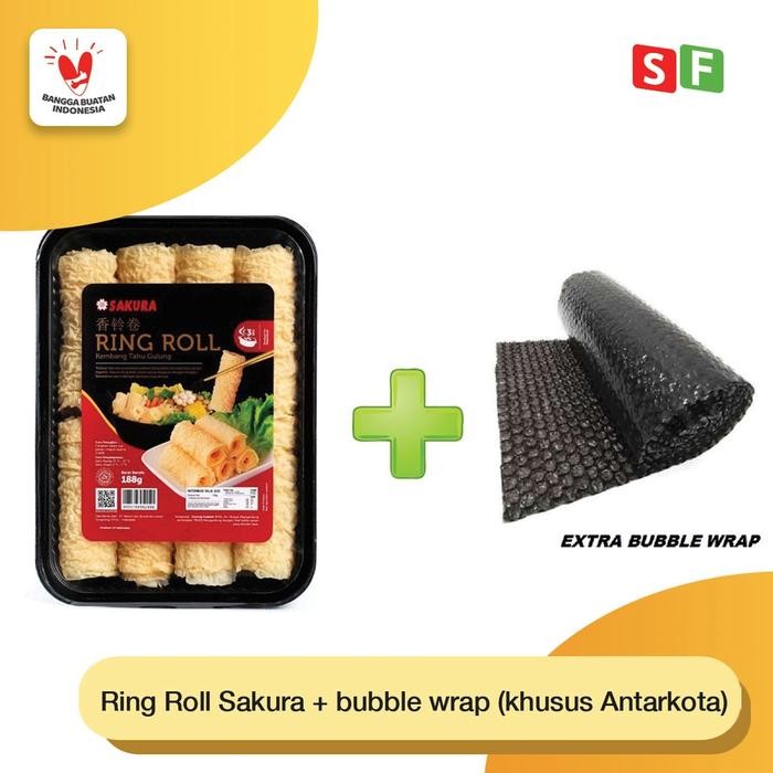 

(Expert) Ring Roll / Sakura Kulit Kembang Tahu Roll - Fried Bean Curd Roll (Extra Bubble)
