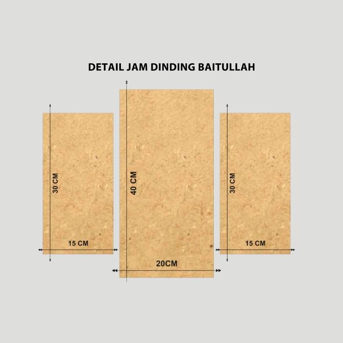 Jam Dinding Ka'Bah Mekah Hiasan Dinding Islami Kabah