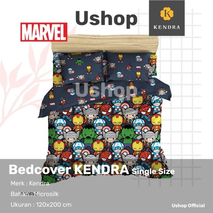 Set BEDCOVER Kendra + Sprei FLAT 120X200 Motif Kartun Bunga Minimalis