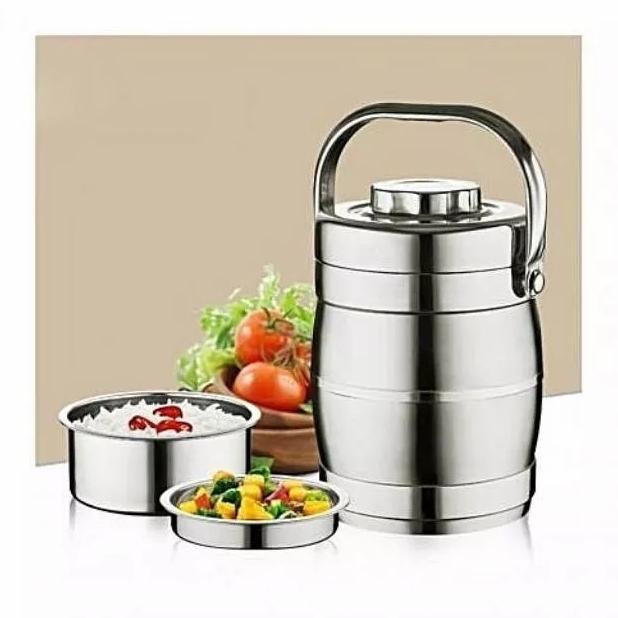 Cuci Gudang Terbaru Rantang Termos Wadah Bekal Nasi Sayur Lauk Pauk Terjaga Panas 1.4 1.8L