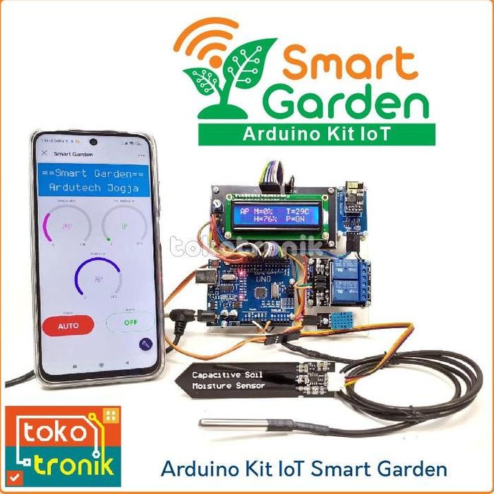ARDUINO IOT SMART GARDEN - KIT ARDUINO IOT PENYIRAM TANAMAN OTOMATIS