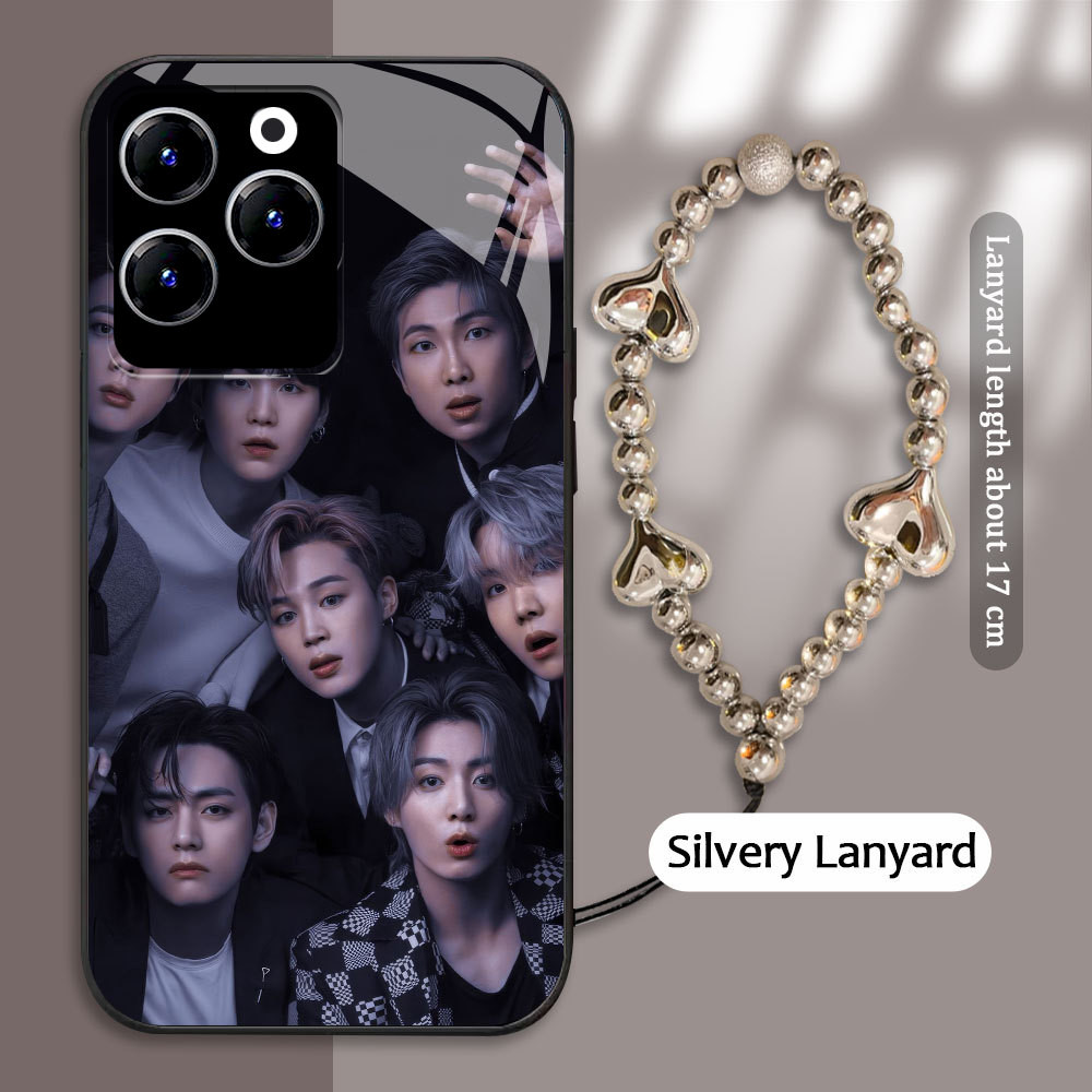 Tempered Glass case For Infinix Hot 9 10 11 PLAY 30i 40 X669 SPARK 20 Pro kasing Handphone Poster BT