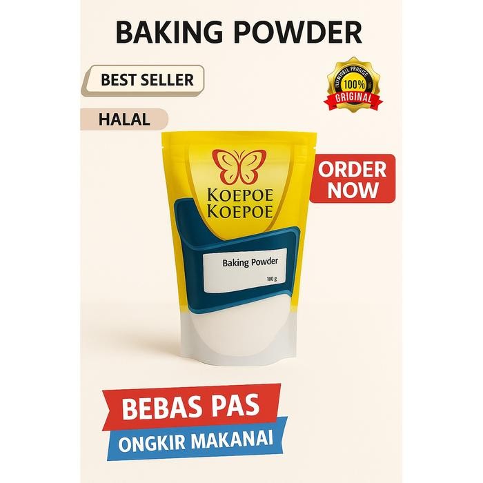 

Koepoe Koepoe Baking Powder 1 Kg Pengembang Kue Bahan Bubuk Halal