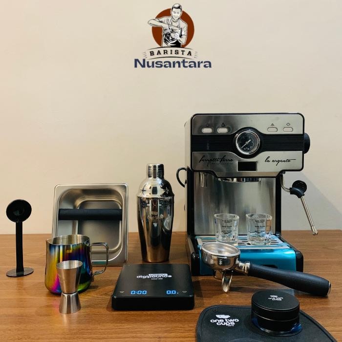 TERBARU PAKET MESIN KOPI ESPRESSO FERRATI 3603 ESPRESSO MACHINE 15 BAR