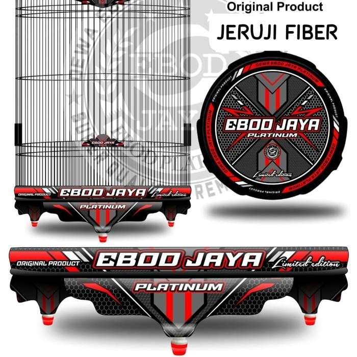 SANGKAR MURAI JERUJI FIBER EBOD JAYA 3D PVC NO 2 KOMPLIT