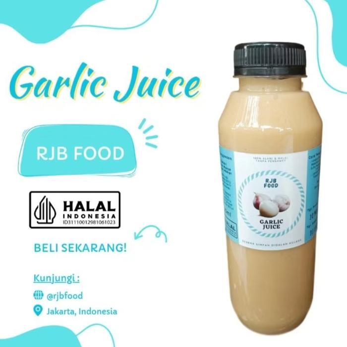 

500Ml Jus Bawang Putih Tunggal Jahe Merah Lemon Madu Hutan Cuka Apel