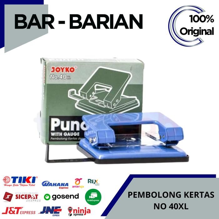 

Promo Pembolong Kertas No 40Xl Joyko Sedang / Puncher Hole Joyko Sedang Termurah