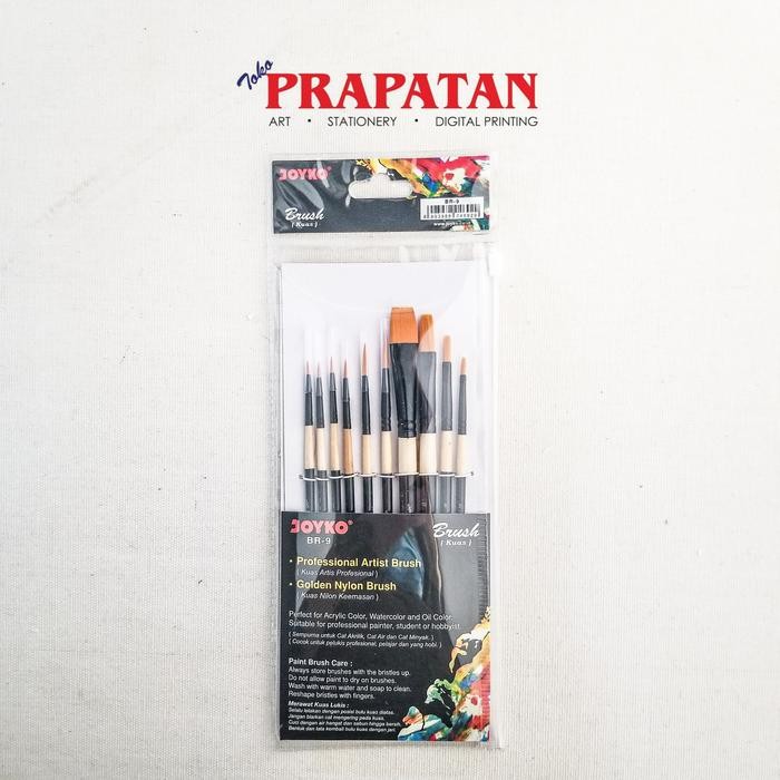 

Promo Kuas Joyko Br-9 / Joyko Round Brush / Kuas Lukis Joyko Set 10 Termurah