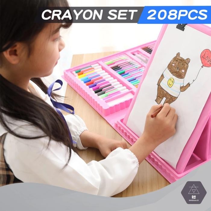 

Promo Set Alat Paket Lukis Melukis Art Crayon Super Mega Art Coloring Set Termurah