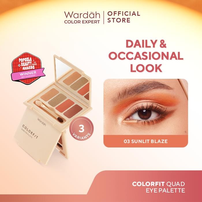 

Promo Wardah Colorfit Quad Eye Palette - Eyeshadow 4 In 1 Pigmented, Blendable, Mudah Digunakan -