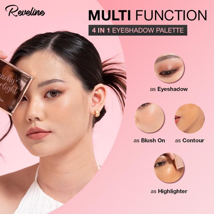 

Promo Reveline Eyeshadow Palette Make Up Pallete Eyeshadow Glitter Brown Creamy Terlaris