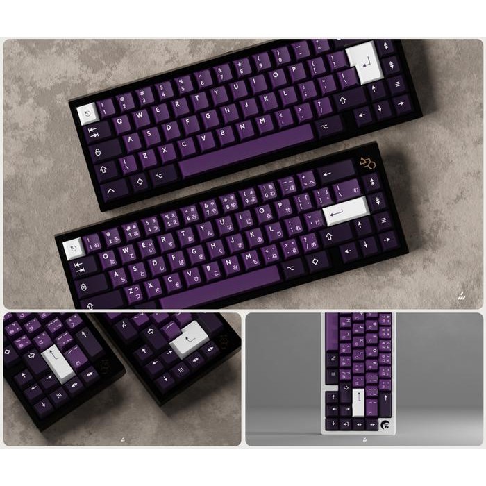 (Expert) PBTFans PURPURITE - Doubleshot Tripleshot Cherry Keycaps KBDFans