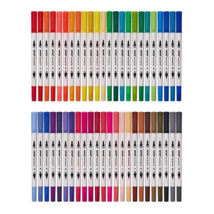 

kuas / brush pen dual tip 48 warna clp-40 kode 983