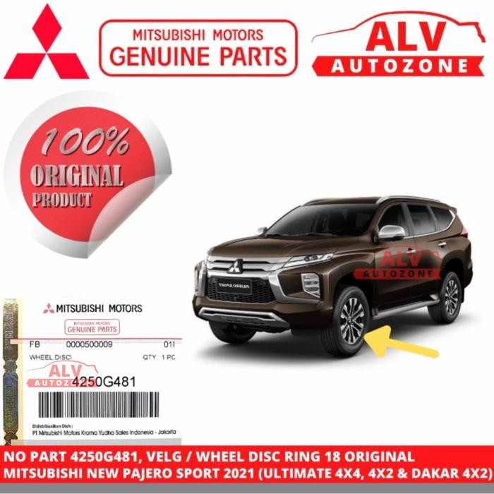 Terlaris Velg Pelek Veleg Ring 18 Original New Pajero Sport 2021 4250G481