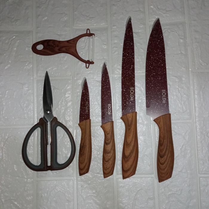 Bolde Super Knives MARBELLA SATUAN Pisau Dapur Gunting Peleer Knife