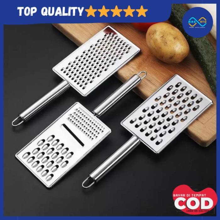 Parutan Keju Serbaguna Stainless Steel / Parutan Multifungsi /Parutan Keju & Wortel Stainless Steel