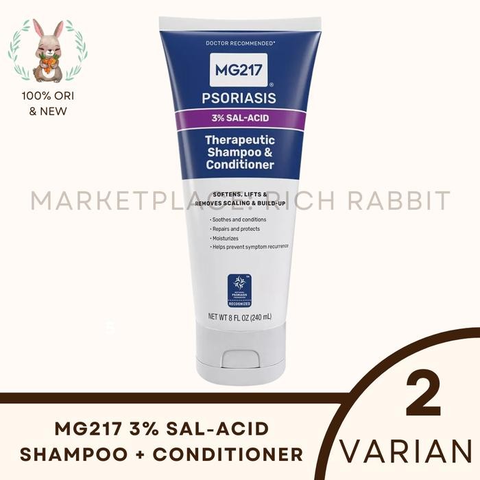 MG217 MG 217 Psoriasis 3% Salicylic Acid Shampoo + Conditioner 240 ML