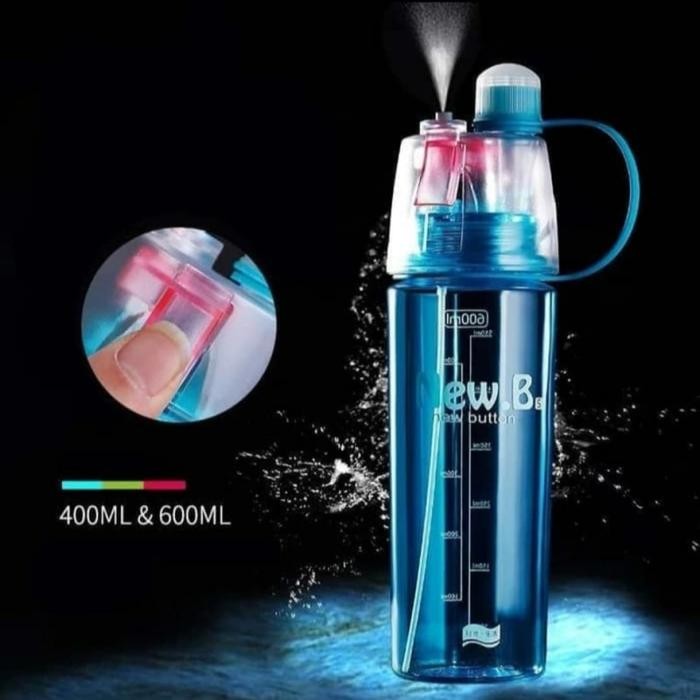 Botol Minum New B Sport Spray Water Bottle 600 ML Botol Semprot / Botol Minum New B Sport Spray