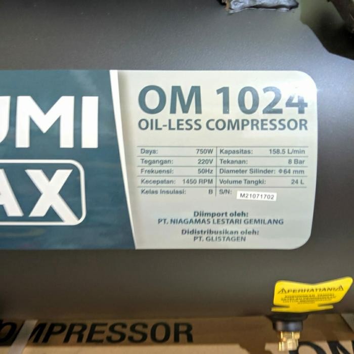 Paling Berkualitas Kompresor Izumi 24 Liter Ol 10-24 Kompresor Oiless Izumi 1 Hp 24 Liter