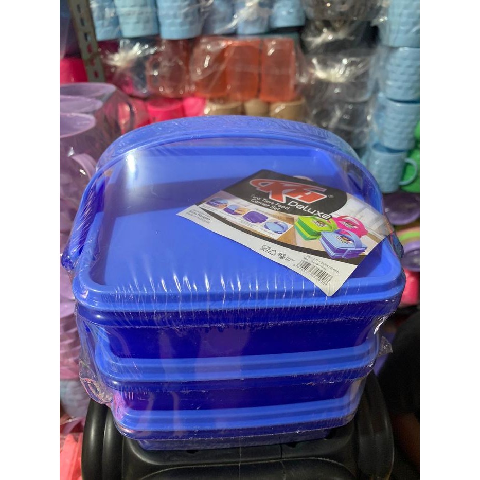 Kotak Makan Susun 3 Deluxe KH/ Rantang Susun 3