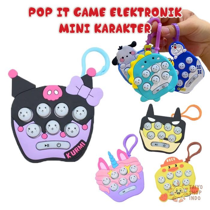 Gantungan Game Pop it Mainan Anak Game Mini Elektrik Pop it Gantungan Kunci Pop it