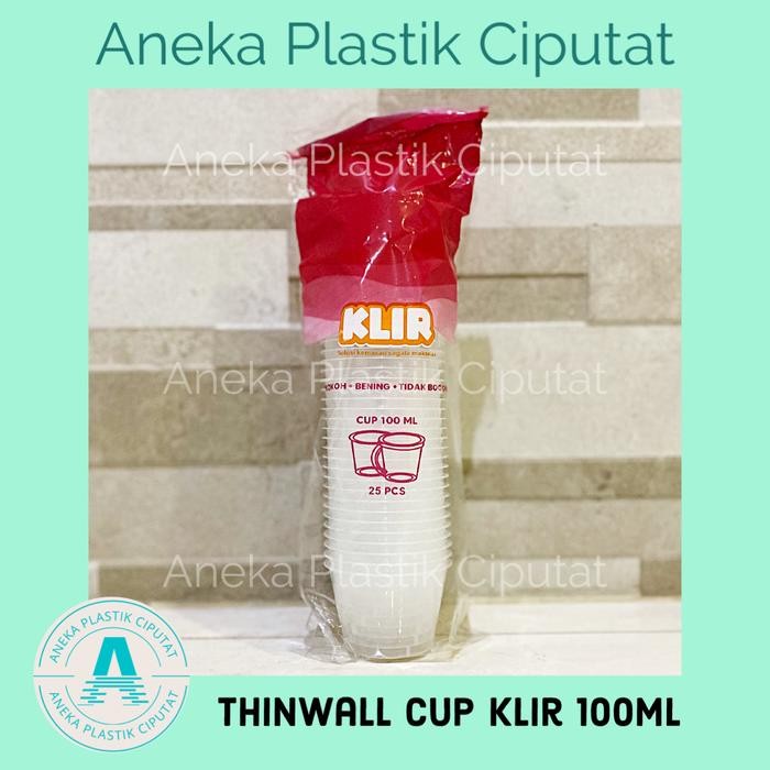Thinwall Klir Cup 100 ml/ Cup Puding 100ml