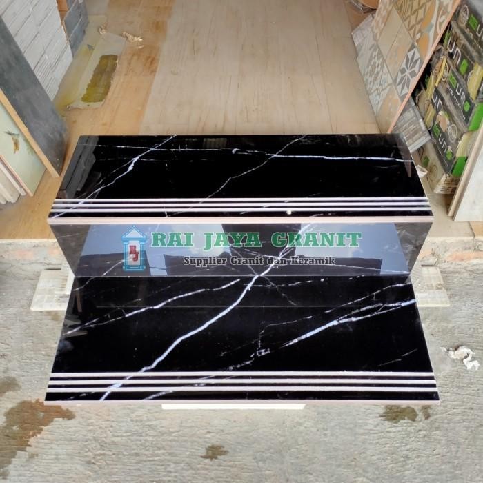 (Expert) Granit Anak Tangga 30x100 dan 20x100 Hitam Motip