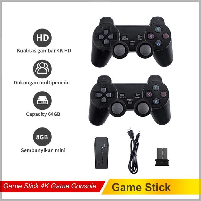 (Expert) READY STOCK Game Stick 4k Game Console Joy Stick Wireless