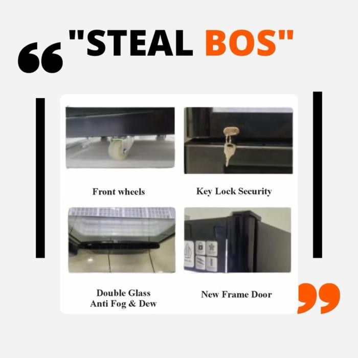 Frigigate showcase atis 238 display cooler 4 rak frigigate atis 238