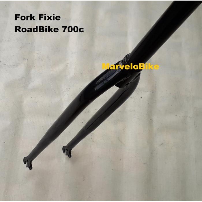 Fork Sepeda Fixie Roadbike 700C Ukuran Standar 22.2Mm Besi