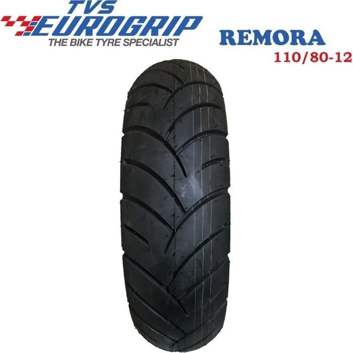 Paket Set Tvs Remora Eurogrip 100/80 & 110/80 R12 Ban Tubeless Motor