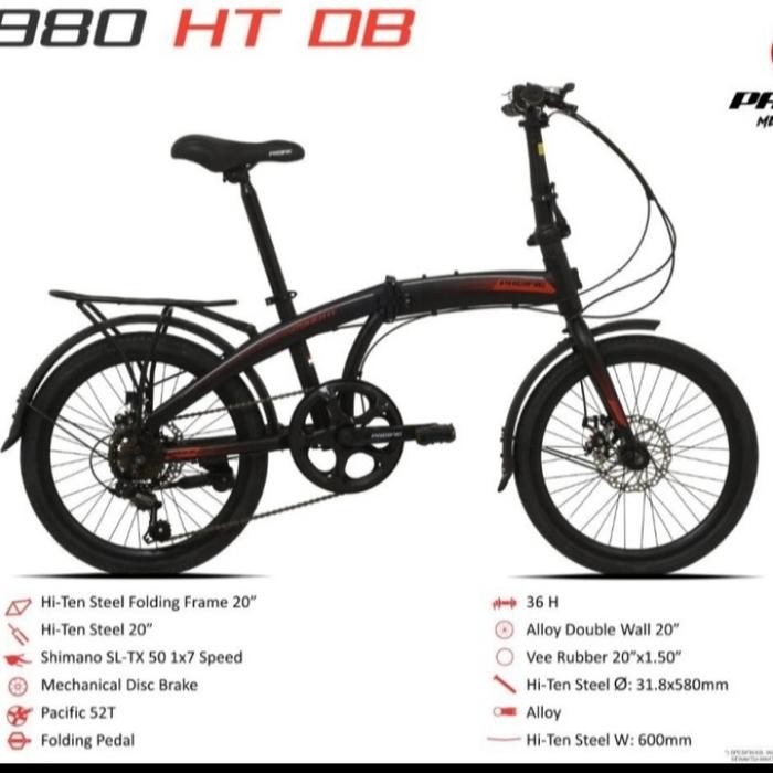 Sepeda Lipat 20 Inch Pasific 2980 Ht Db
